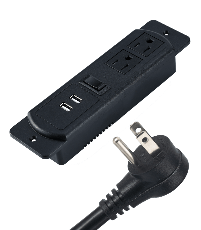 US standard dual plug+USB